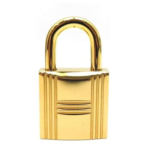 New Hermès matte gold padlock / Hermès matte golden lock for 